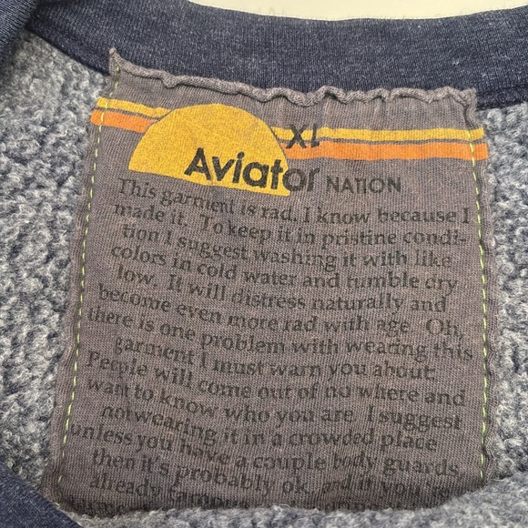 Aviator Nation Bolt Cropped Classic Crewneck - Picture 4 of 5